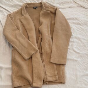 Express Women's Cozy Tan Teddy Jacket
